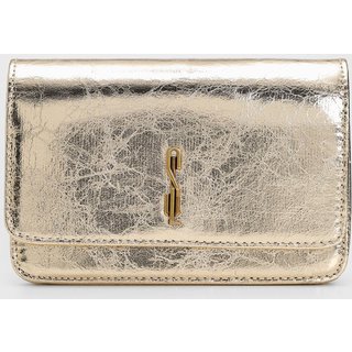 Bolsa Transversal Santa Lolla Alça Ajustável Dourada