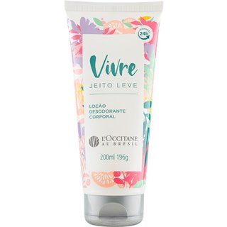 Loção Desodorante Corporal Vivre Jeito Leve L'Occitane Au Brésil 200ml