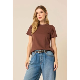 T-Shirts Atemporais em Algodão - Marrom