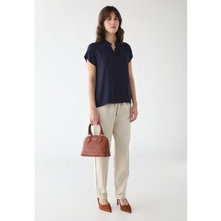 Blusa Decote em V Marinho