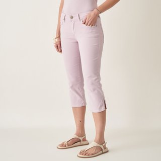 Calça Capri Color com Fendas Laterais