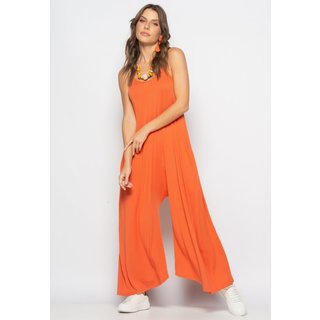 Macacão Alcinha Pantalona Malha Salvatore Telha