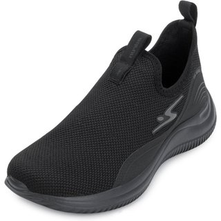 Tênis Slip On Adrun Fit AD25-8431F Preto-Chumbo