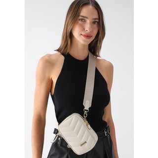 Bolsa Feminina Maria Milão Tiracolo Shoulder Off-White