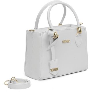 Bolsa Feminina Transversal e de Mão Selten Tiracolo Branca