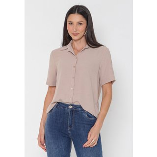 Camisa Intens Manga Curta Air Flow Bege