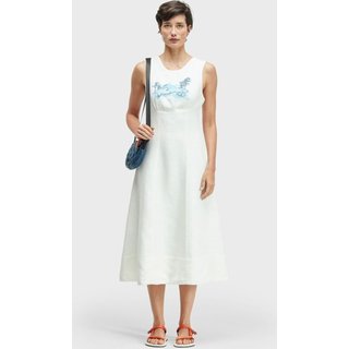 Vestido longo bordado fundo do mar cross OSKLEN