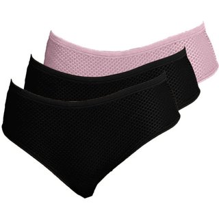 Kit com 3 Calcinhas Biquíni Dilady 203200 Rosa