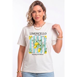 Camiseta Feminina CianitasOff Estampa Limoncello