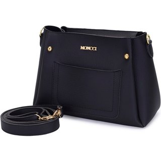 Bolsa Feminina Pequena Moncci Alça Trasversal Preta