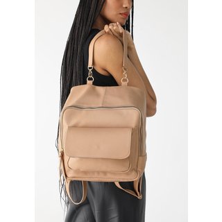 Mochila SN Couros Veneza Nude