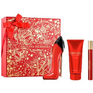 Kit Carolina Herrera Good Girl Very Edp Perfume Feminino 80Ml+Creme Corporal 100Ml+Edp 10Ml
