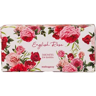 Mahogany Kit Com 2 Sabonetes Em Barra English Rose 160Gr