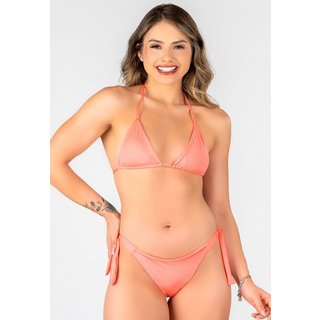 Biquíni Cortininha Summer Soul Empina Bumbum Com Amarração Coral