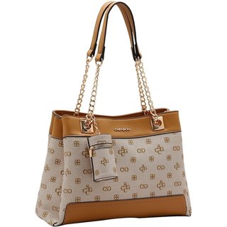 Bolsa Feminina Chenson Monograma Atemporal 3485412 Bege
