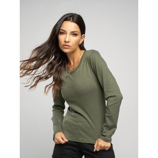 Blusa Canelada Vicbela Manga Longa Comprida Vinho