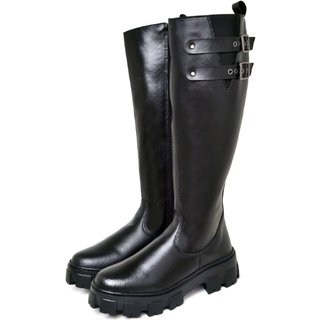 Bota Cano Alto Feminina DUBUY 1814FG Preto