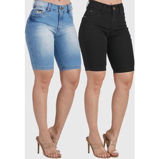 Kit 2 Bermudas Jeans HNO Jeans Ciclista Premium