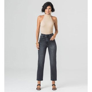 Calça Sarja Reta Feminina Disparate Preto
