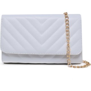 Bolsa Clutch Carmelo Shoes Transversal Matelassê Branca