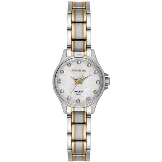 Relógio Feminino Seculus Bicolor com Marcações em Cristais Seculus