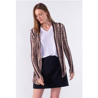 Cardigan basico estampado Preto