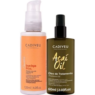 Kit Cadiveu Professional Açaí Oil 60 e Bye Bye Frizz Leave-in (2 produtos)