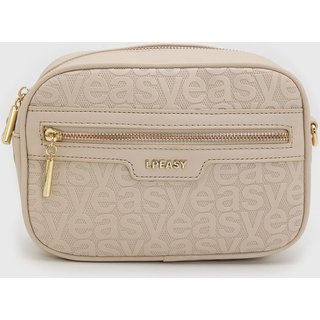 Bolsa Feminina Lança Perfume Alça Longa Bege