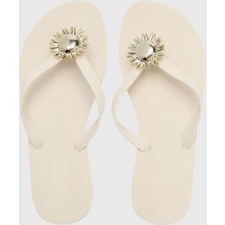 Chinelo Dedo Feminino Brizza Arezzo Sol Off-White
