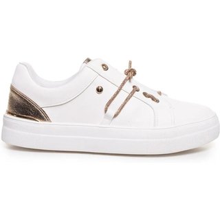 Tênis cê Casual Brilho Feminino Branco