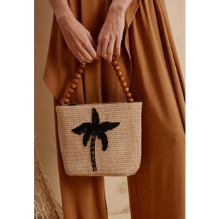 Bolsa Palha Coqueiro Bordado