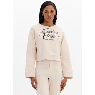 Moletom Cropped Estampa Localizada Manga Longa Sport Easy