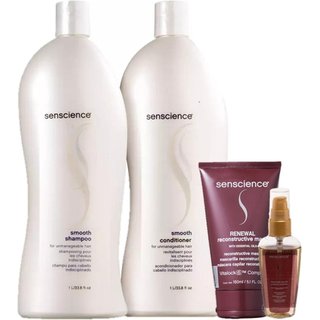 Senscience Smooth Duo 1L True Hue Color Oleo 55ml e Renewal Mask 150ml