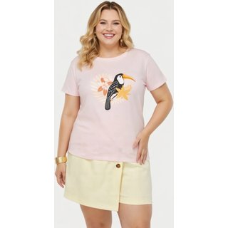 T-shirt Plus Size D Bell Outlet Fashion Tucano Rosa