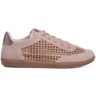 Tênis Feminino Giulia Domna Couro Nude Incolor