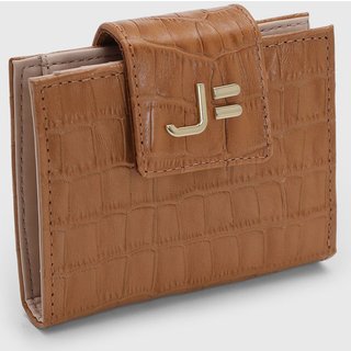 Carteira Feminina Jorge Bischoff Croco Caramelo