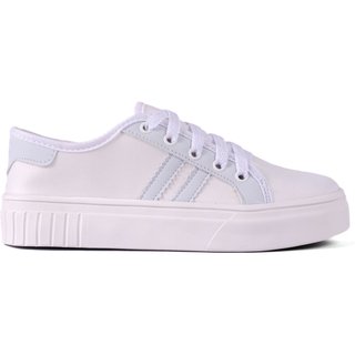 Tênis Feminino Casual Original Flatform Plataforma Sola Alta Branco