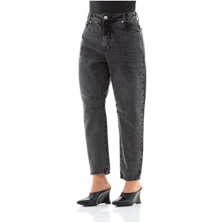 Calça Jeans Feminina Arauto Balloon Black