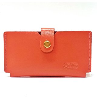 Porta Cartão em Couro Artlux - CORAL