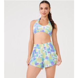 Short Transpassado Estampa Relax Poliamida Soft Donna Carioca