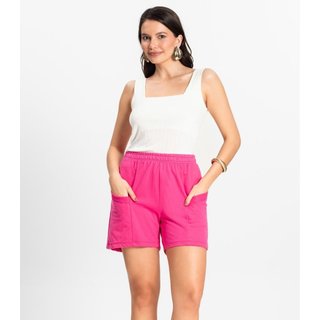 Shorts Feminino Moletinho Infinita Cor Rosa