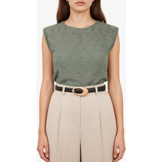 Cinto Fivela Orgânica D Bell Outelet Fashion Preto