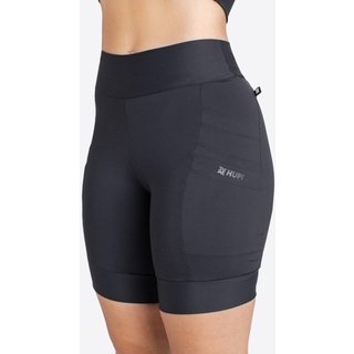 Bermuda Compressão Feminina HUPI Run Longa Canguru Preto