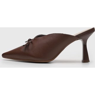 Scarpin Feminino cê Salto Baixo Marrom