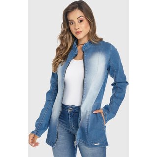 Jaqueta Jeans HNO Jeans Casaquinho Parka Azul