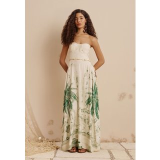 Vestido Longo Tomara que Caia Estampado Belém