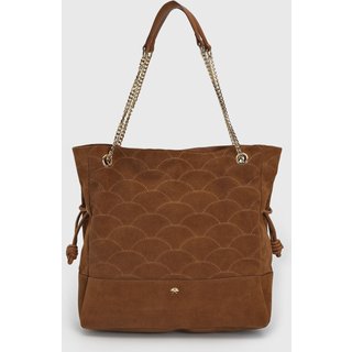 Bolsa Grande Feminina Luiza Barcelos Texturizada Marrom