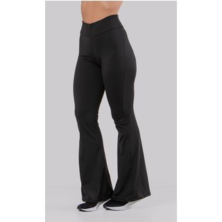 Calça Academia Flare Suplex Bailarina Boca de Sino 4 Estações Preto