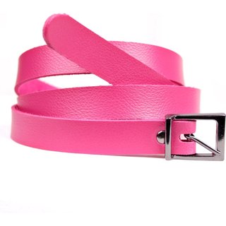 Cinto Slim com Fivela Grafite Artlux Pink FM002