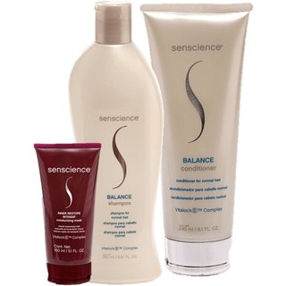 Senscience Balance Shampoo 280ml Condicionador 240ml e Inner Intensif 150ml